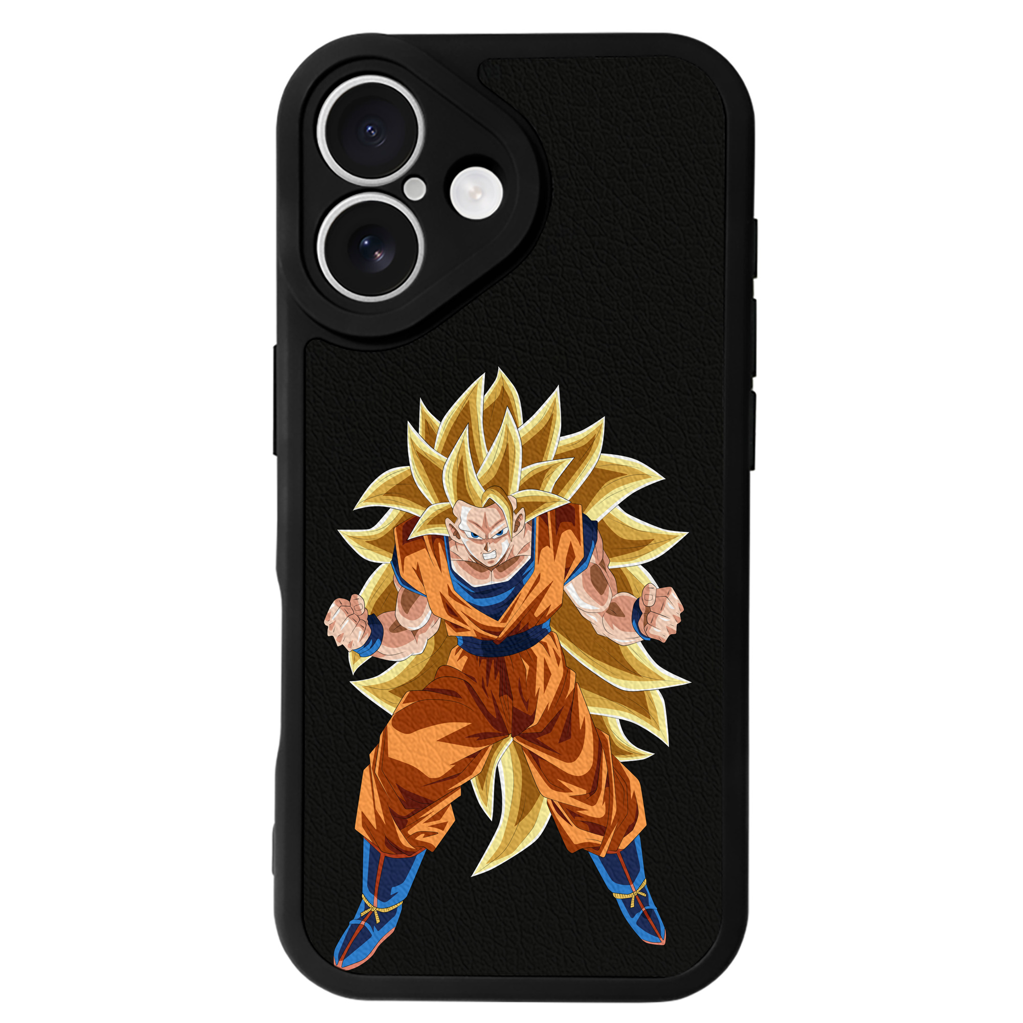 （画像用） ドラゴンボール 孫悟空（そん ごくう）Son Goku カカロット DRAGON BALL Kakarotto 【iPhone 16シリーズ対応】シリコンスマホケース（レザー調） 材質：シリコン